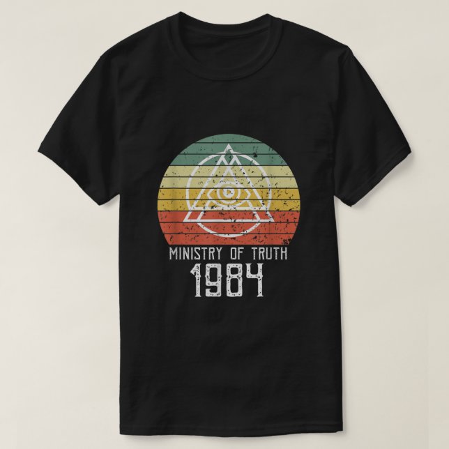 Camiseta Vintage Ministério da Verdade 1984  (Frente do Design)