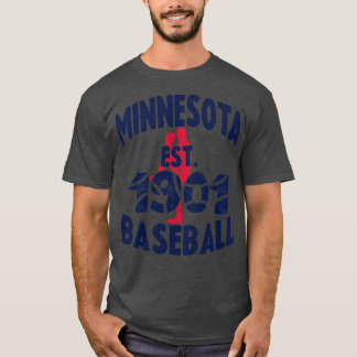 Camiseta Vintage Minnesota Baseball Est 1901 Baseball Pitch