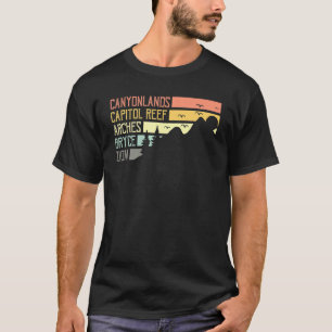 Camiseta Vintage Moab Souvenir Big 5 Utah poderoso 5 Nação