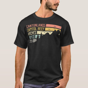 Camiseta Vintage Moab Souvenir Big 5 Utah poderoso 5 Nação