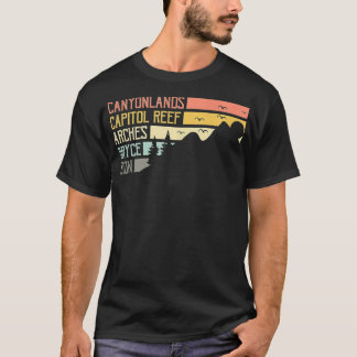 Camiseta Vintage Moab Souvenir Big 5 Utah poderoso 5 Nação