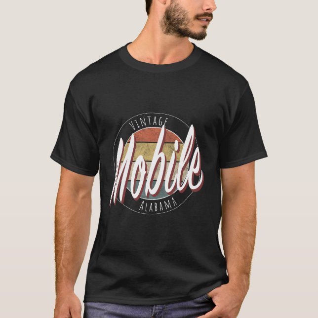 Camiseta Vintage Mobile Alabama (Frente)