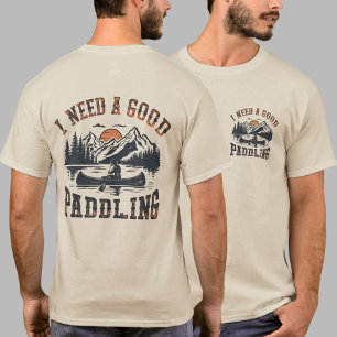 Camiseta Vintage Moderno Preciso de um Bom Caiaque para Rem