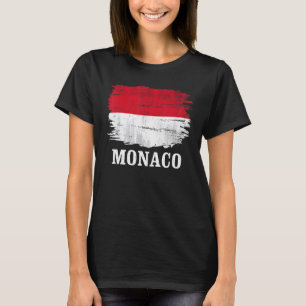 Camiseta Vintage Mônaco Flag