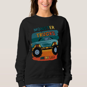 Camiseta Vintage Monster Truck É Meu Jam Retro Mulheres Su