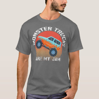 Camiseta Vintage Monster Truck é o meu carrinho engraçado