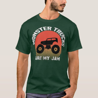 Camiseta Vintage Monster Truck é o meu carrinho engraçado