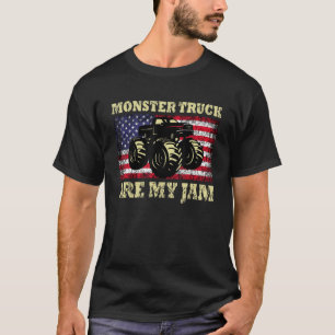 Camiseta Vintage Monster Truck É O Meu Sinalizador Jam Usa