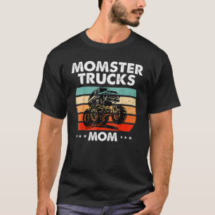 Camiseta Vintage Monster Truck Mãe Retro Sunset Legal Motor