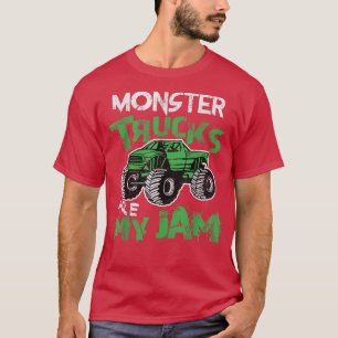 Camiseta Vintage Monster Trucks Are My Jam Rally Toddler Tr