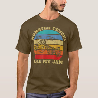 Camiseta Vintage Monster Trucks São Meus Homens Retro Sunse