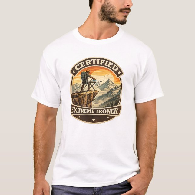 Camiseta Vintage Montanha Certificada de Ferro de  (Frente)