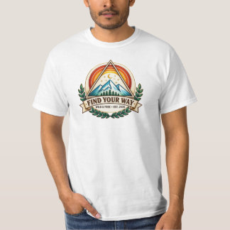 Camiseta Vintage Montanha Encontre Seu Caminho