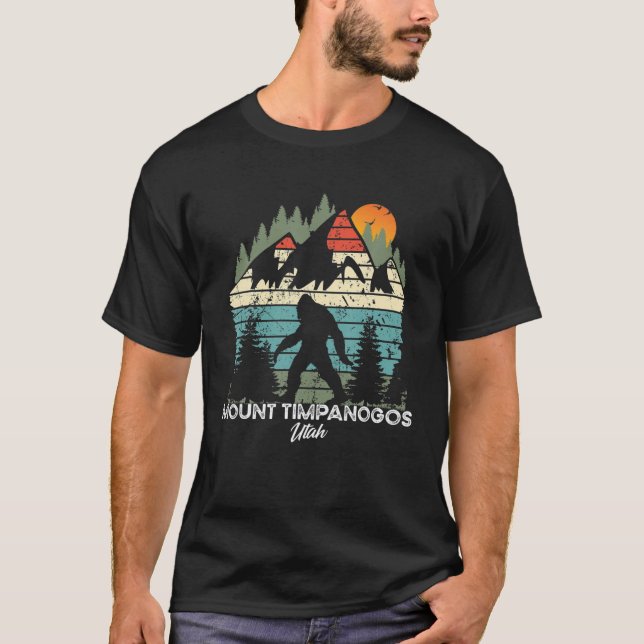 Camiseta Vintage Monte Timpanogos Utah National Park Retro (Frente)