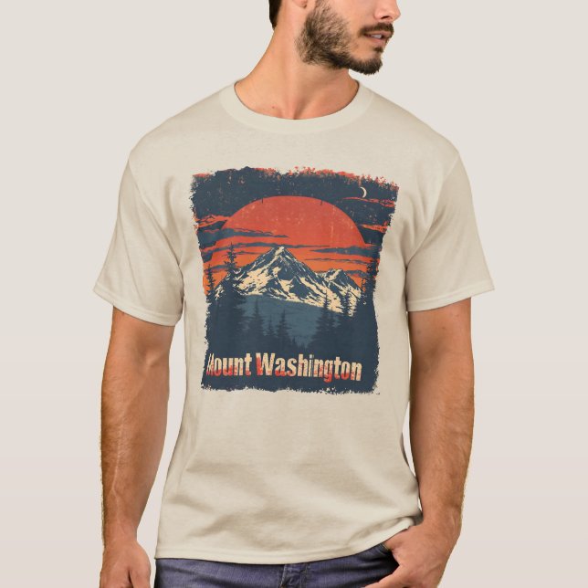 Camiseta Vintage Monte Washington Ski Adventure Tee (Frente)