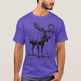 Camiseta Vintage Moose Wildlife TSirt