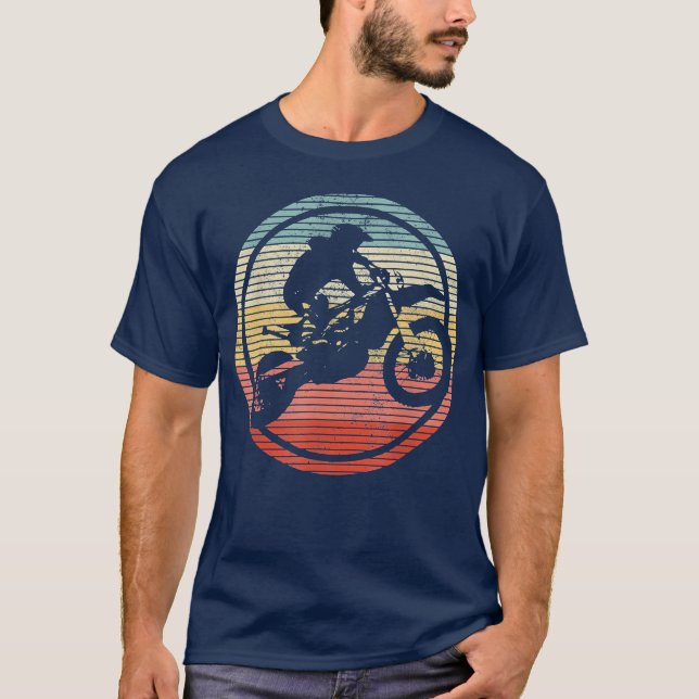 Camiseta Vintage Motocross gift (Frente)