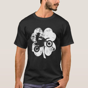 Camiseta Vintage Motocross Rua. Dia de Patrick Shamrock irl
