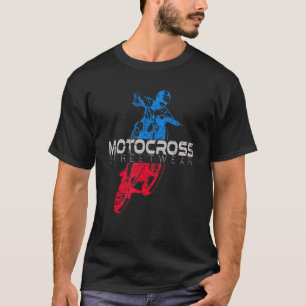 Camiseta Vintage Motocross Streetwear Dirtbike USA Flag
