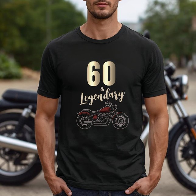 Camiseta Vintage Motorcycle 60th Birthday Bike  (Criador carregado)
