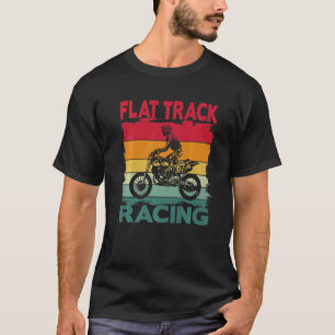 Camiseta Vintage Motorcycle Flat Track Motorsport Rider Ou