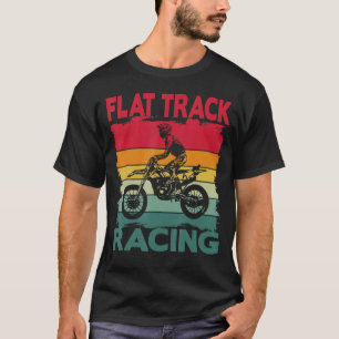 Camiseta Vintage Motorcycle Flat Track Motorsport Rider Ou