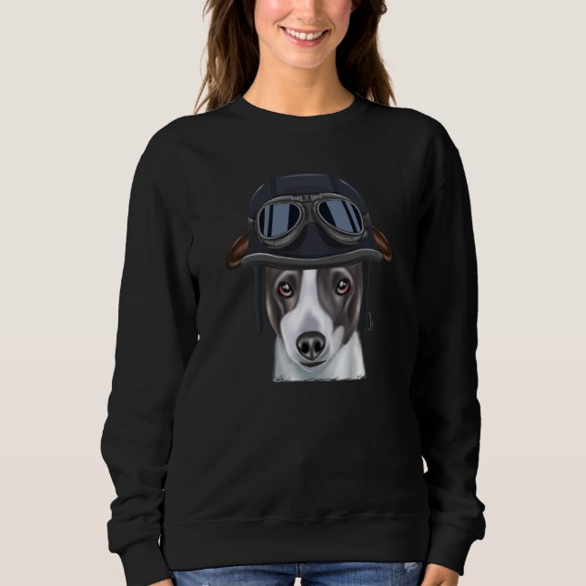 Camiseta Vintage Motorcycle Helmet Italian Greyhound (Frente)