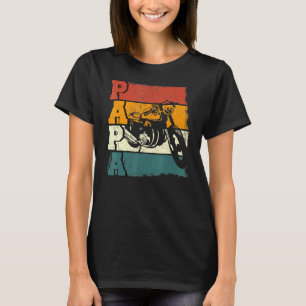 Camiseta Vintage Motorcycle Papa Biker Motorcycle Fat