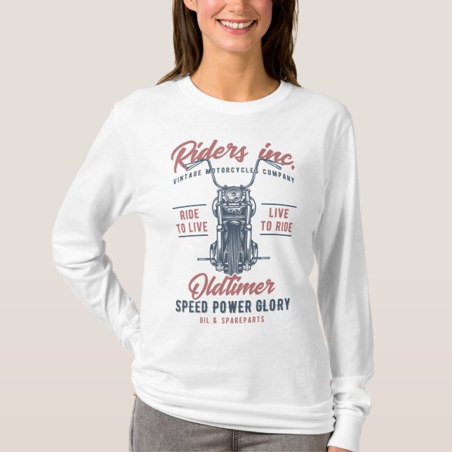 Camiseta Vintage Motorcycle Riders Inc (Frente)