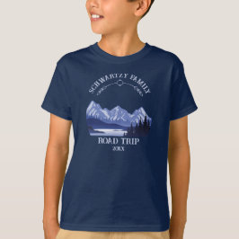 Camiseta Vintage Mountain Sunset lago ao ar livre Retretar 