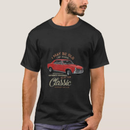 Camiseta Vintage Muscle Car Retro Design