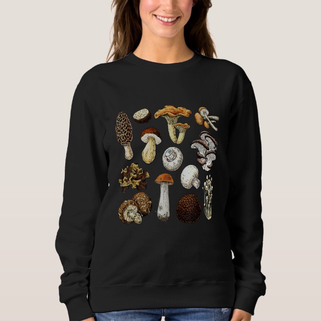 Camiseta Vintage Mushroom Retro Fungi Foraging Mycology (Frente)