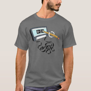 Camiseta Vintage Music 80S 90S Com O Lápis Acendendo Um Ca