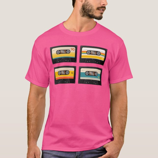 Camiseta vintage music cassette boy (Frente)