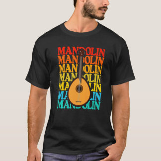 Camiseta Vintage Music String Instrument Mandolin  