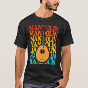 Camiseta Vintage Music String Instrumento Mandolin
