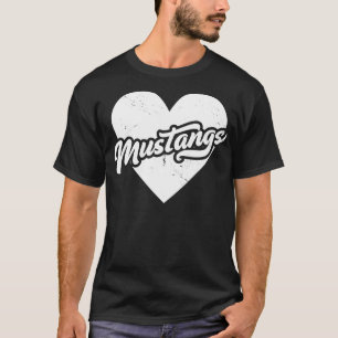 Camiseta Vintage Mustangs Segundo grau Espirituoso da Escol