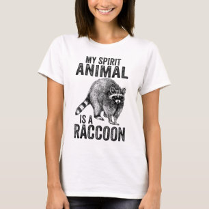 Camiseta Vintage My Spirit Animal é um guaxinim