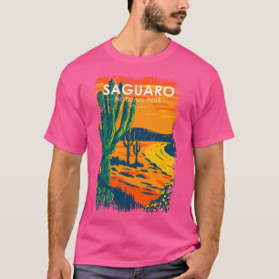 Camiseta Vintage na Arizona do Parque Nacional do Saguaro