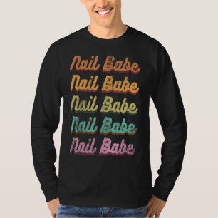 Camiseta Vintage Nail Babe Manicurist Nail Artist Nail Tech