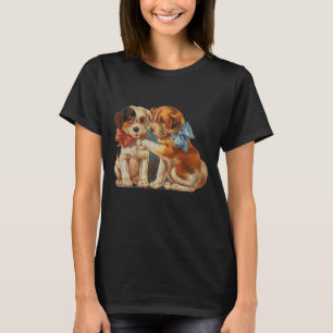 Camiseta Vintage Namorados Cute Puppy Love, Dois Mutantes C
