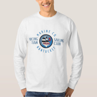 Camiseta Vintage Nantucket Yacht 5 - Crachá do Clube de Nav