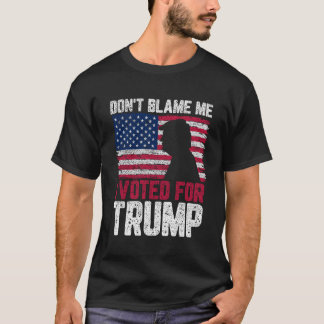Camiseta Vintage não me culpem. Votei pela Bandeira Trump U