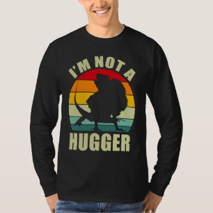 Camiseta Vintage Não Sou Abraçador Lagarto de Chifres