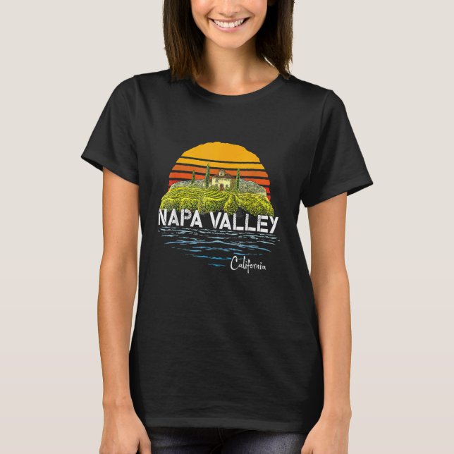 Camiseta Vintage Napa Valley Winery California Souvenir (Frente)