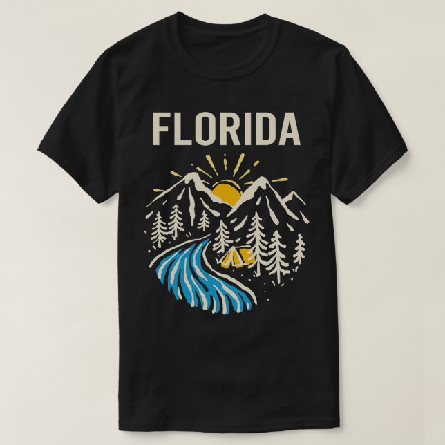 Camiseta Vintage Nature Landscape Florida TShirt (Frente do Design)