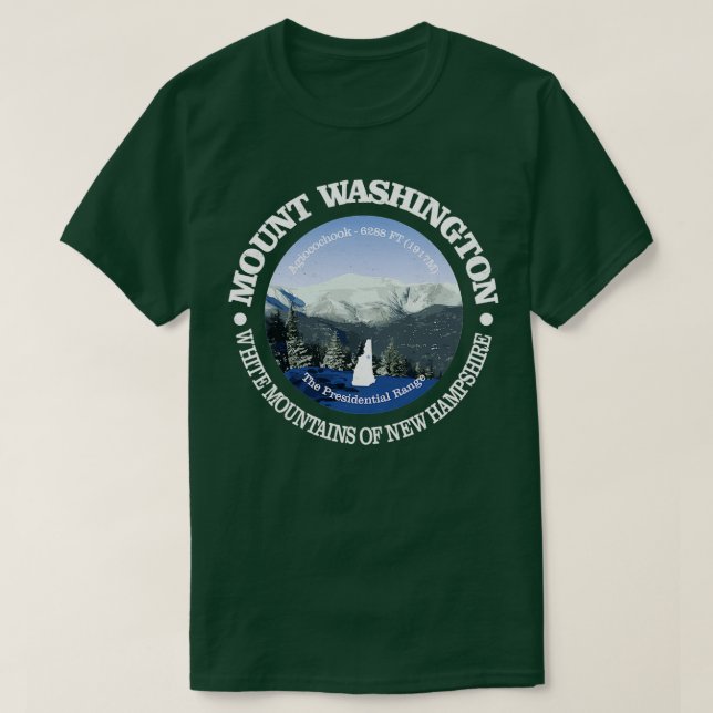 Camiseta Vintage Nature Monte Washington Hiking Mountain (Frente do Design)