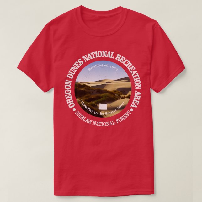 Camiseta Vintage Nature Oregon Dunes Hiking Mountain (Frente do Design)
