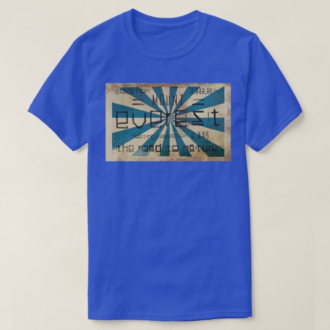 Camiseta Vintage Nepal monta o vereste (Frente do Design)