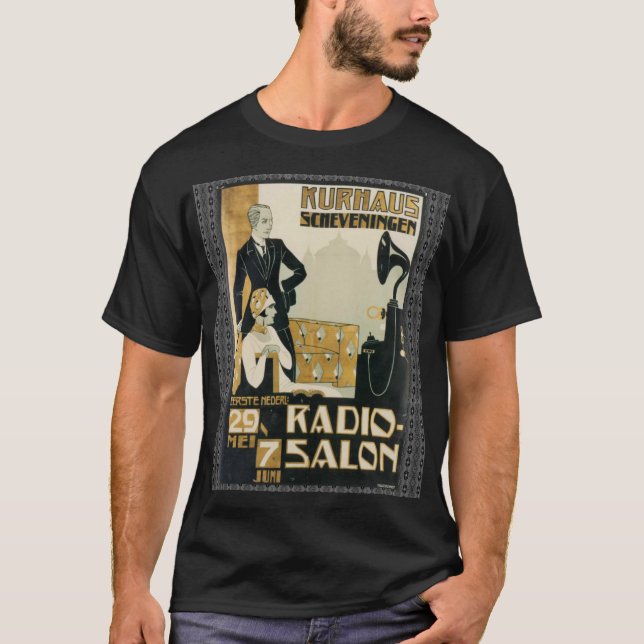 Camiseta Vintage Netherlands 1920 Radio Salon (Frente)